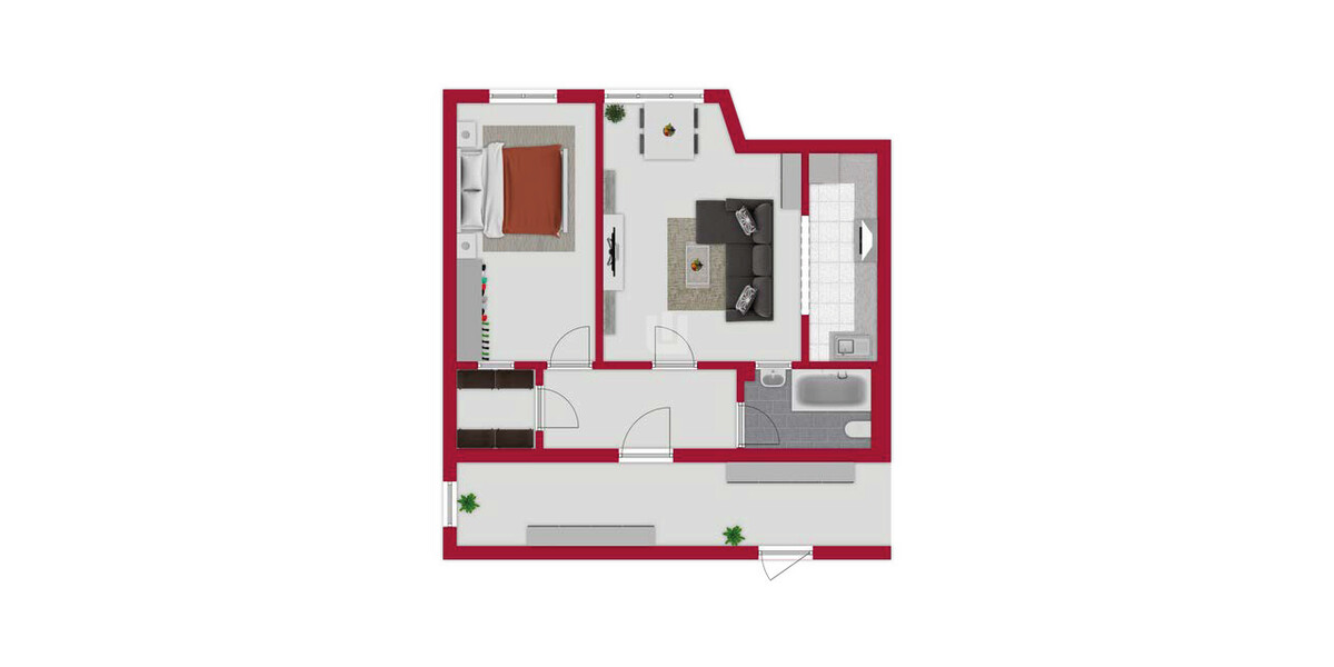 WINDISCH IMMOBILIEN - Helle 2-Zimmer-Wohnung am Kolumbusplatz - frei ab 01.01. 2 zimmer