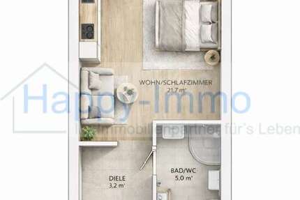 Wohnung zum Kaufen in München 199.999 € 32.5 m² 1 zimmer