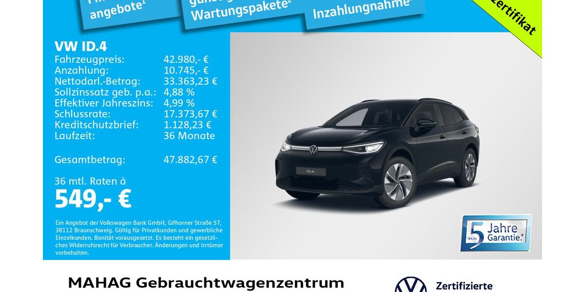 VW ID.4 6.841 km 42.980 &euro; München 80935