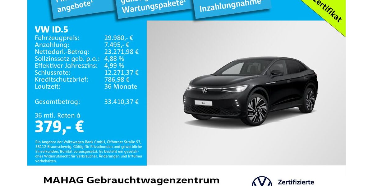 VW ID.5 50.423 km 29.980 &euro; München 80935