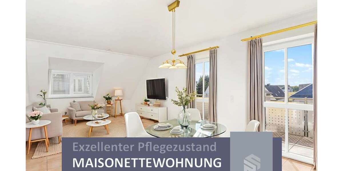 Ruhig gelegen in kleiner Wohnanlage | Helle, top gepflegte Maisonette-Wohnung 3 zimmer