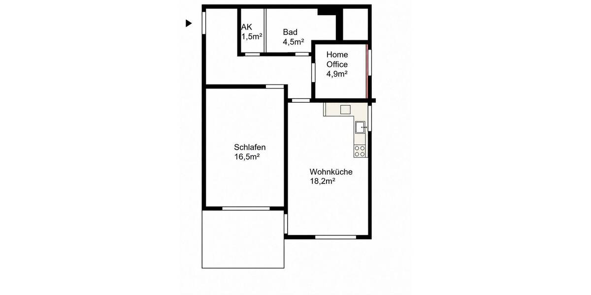 Etagenwohnung München Schwabing-West - 2 Zimmer, 61 m&sup2;, 629.000&euro; | Angebot:26930681