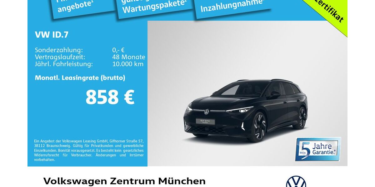 VW ID.7 3.000 km 62.990 &euro; München 80687