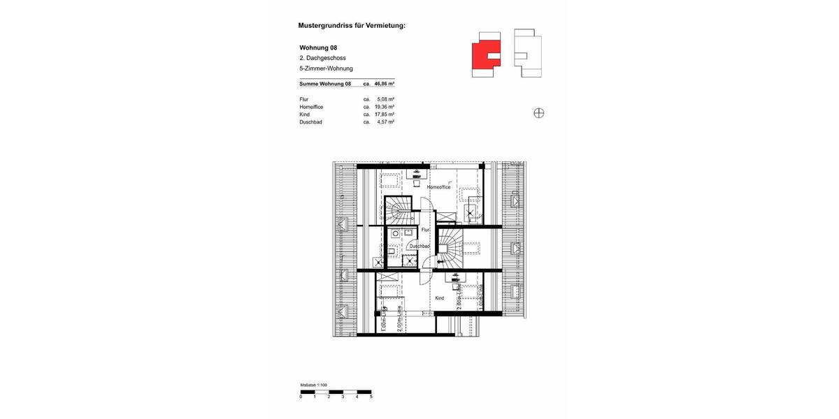 Etagenwohnung München Ramersdorf-Perlach - 5 Zimmer, 132 m&sup2;, 2.847&euro; | Angebot:26105166
