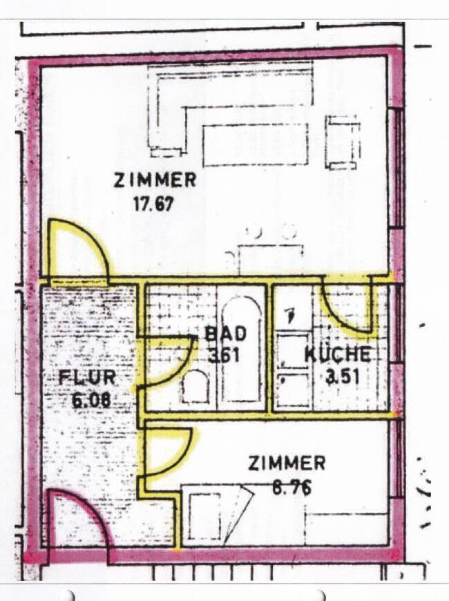 Hübsche 1,5-Zimmer-Wohnung, in ruhiger Lage, Nähe U-2 in Milbertshofen