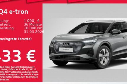 Audi Q4 e-tron 23.720 km 44.321 &euro; Eching 85386