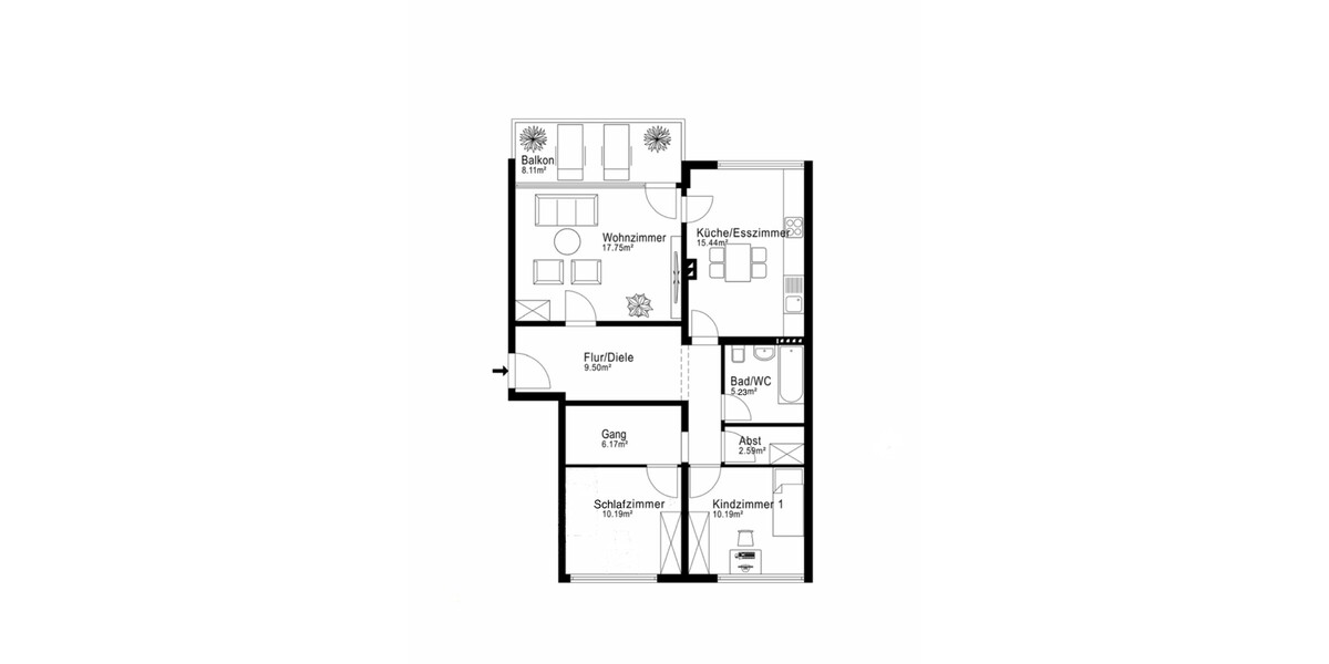 ***Komfortabel und bezahlbar wohnen – 3-Zimmer-Wohnung im Erbbaurecht*** - Erdgeschoßwohnung Karlsfeld | Angebot:26801257