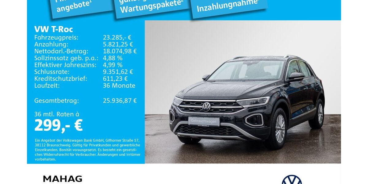 VW T-Roc 40.664 km 22.686 &euro; Dachau 85221