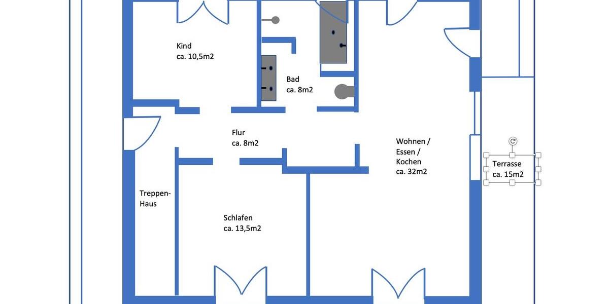 Einfamilienhaus München Trudering - 3 Zimmer, 86 m&sup2;, 2.160&euro; | Angebot:25271779