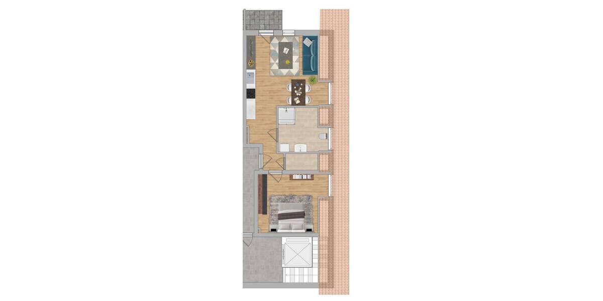 Etagenwohnung Grasbrunn Harthausen - 2 Zimmer, 49 m&sup2;, 1.040&euro; | Angebot:26733603