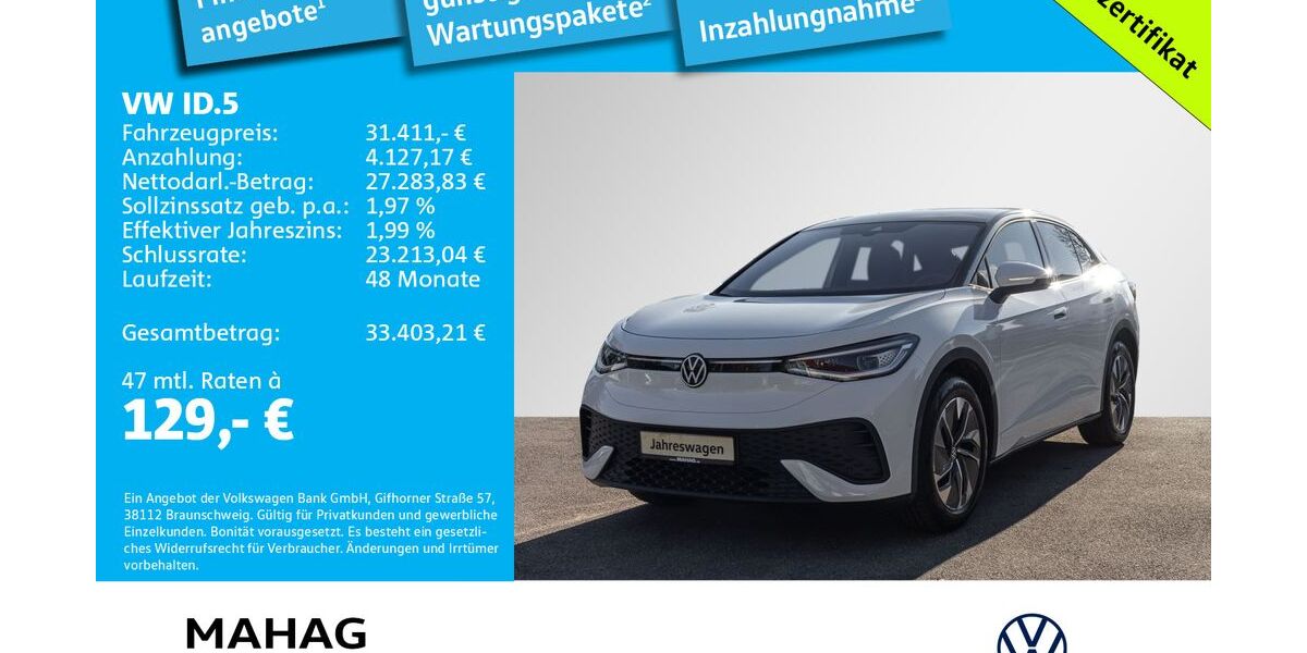 VW ID.5 11.497 km 31.411 &euro; München 81825
