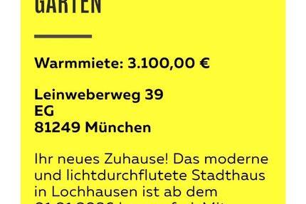 Haus München Ramersdorf-Perlach - 5 Zimmer, 138 m&sup2;, 3.100&euro; | Angebot:25823412