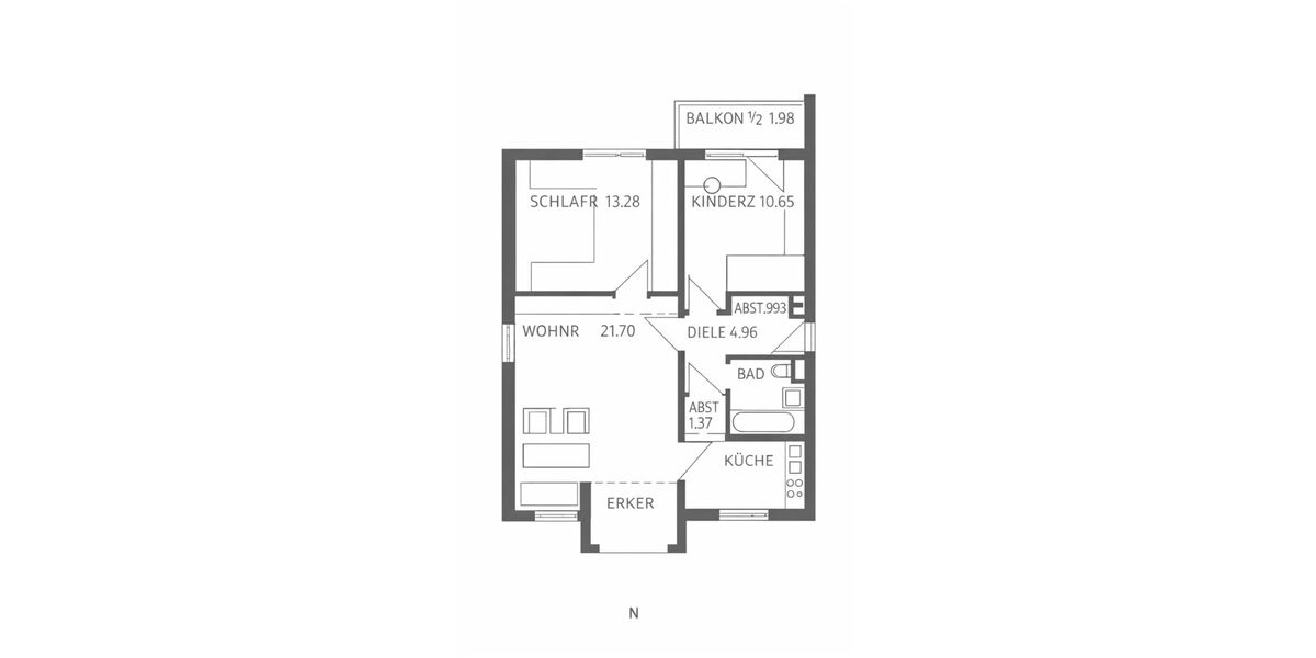 Lichtdurchflutete, frisch renovierte 3-Zimmer-Wohnung mit Balkon in München-Laim – provisionsfr - Appartement München Laim | Angebot:27199926