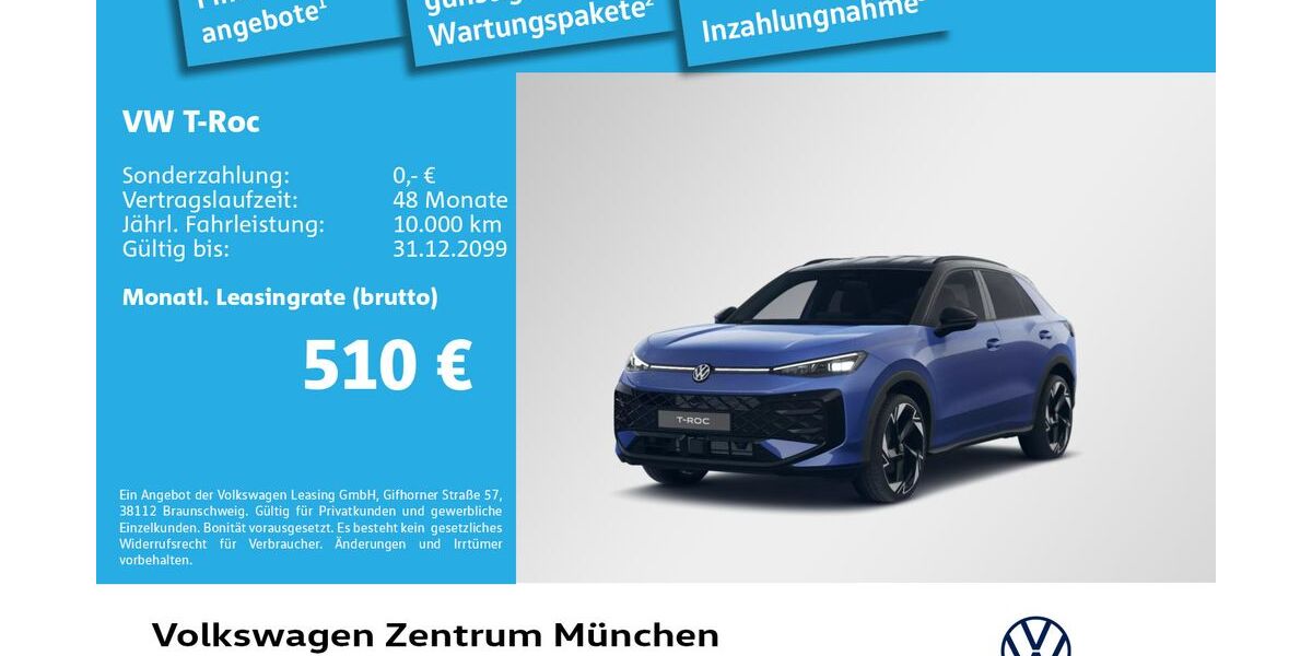 VW T-Roc 3.000 km 38.981 &euro; München 80807