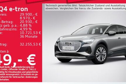 Audi Q4 e-tron 56.790 km 29.731 € München 81825