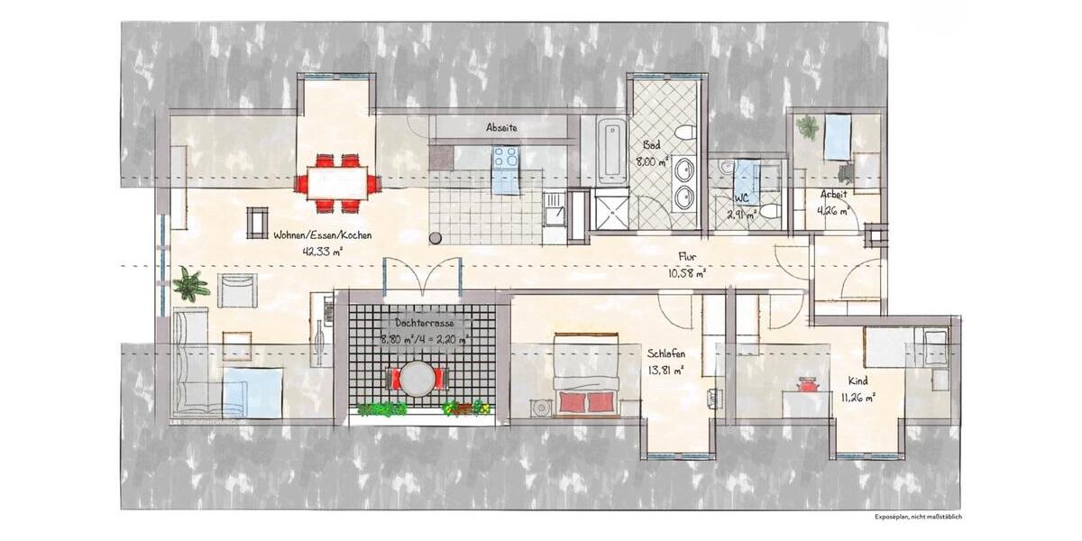 Dachgeschoßwohnung Fürstenfeldbruck - 3.5 Zimmer, 95 m&sup2;, 635.000&euro; | Angebot:27018957