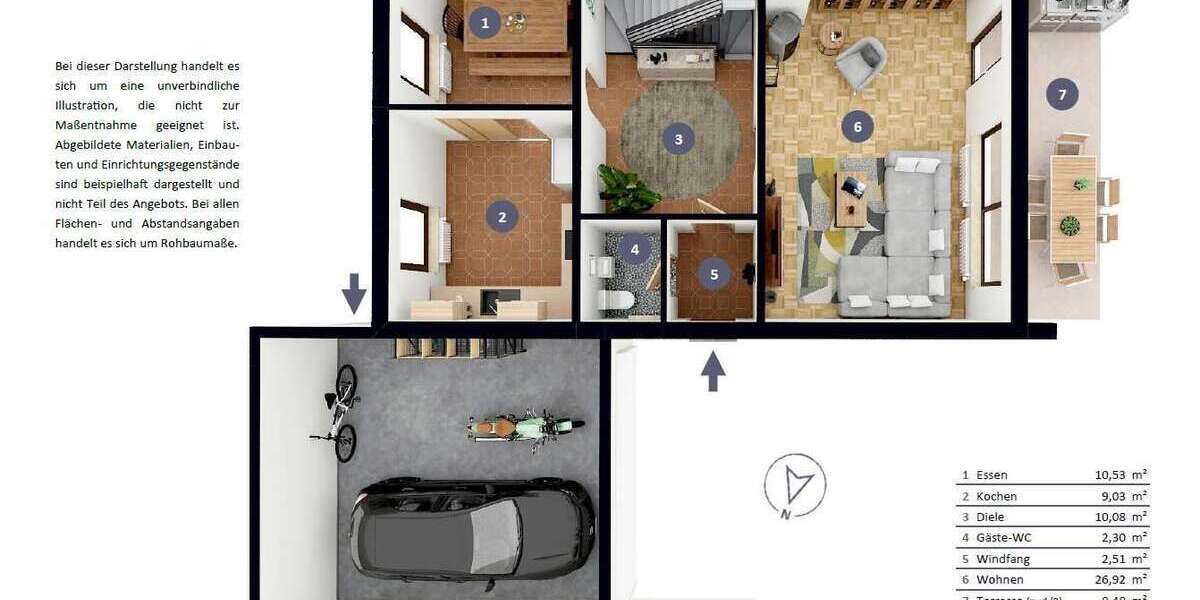 Platz für die ganze Familie | Doppelhaushälfte mit Blick über die Felder - Doppelhaushälfte Neuching | Angebot:26500107