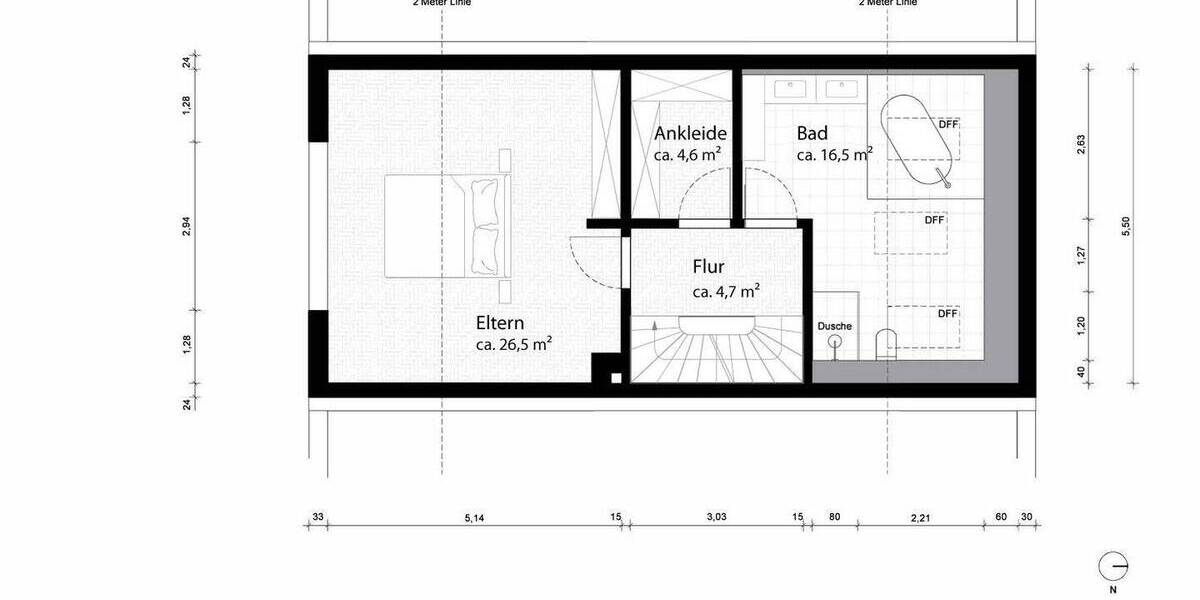 Reihenmittelhaus München Bogenhausen - 5 Zimmer, 205 m&sup2;, 2.330.000&euro; | Angebot:26824624