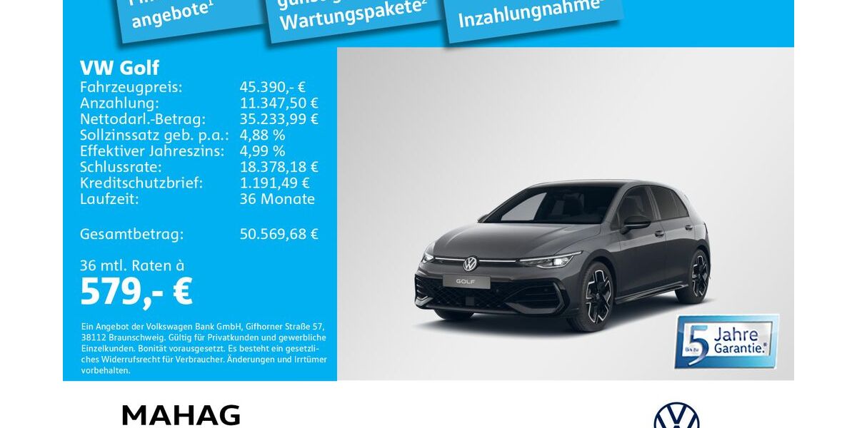 VW Golf 3.000 km 45.390 &euro; München 81825