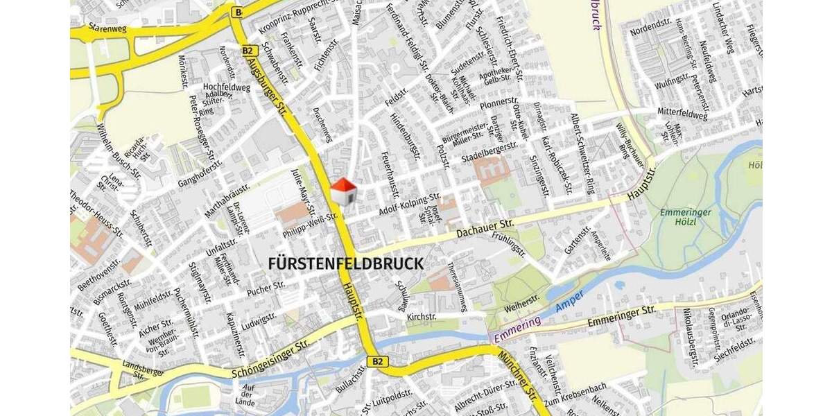 Etagenwohnung Fürstenfeldbruck - 3 Zimmer, 95 m&sup2;, 1.895&euro; | Angebot:25778462