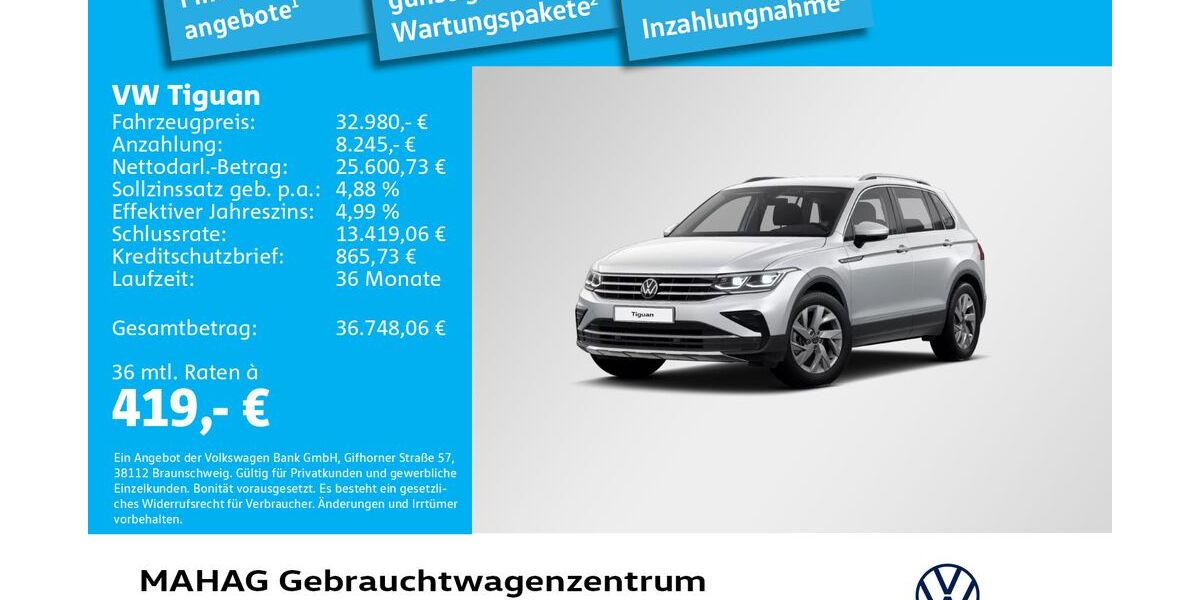VW Tiguan 14.538 km 32.980 &euro; München 80935