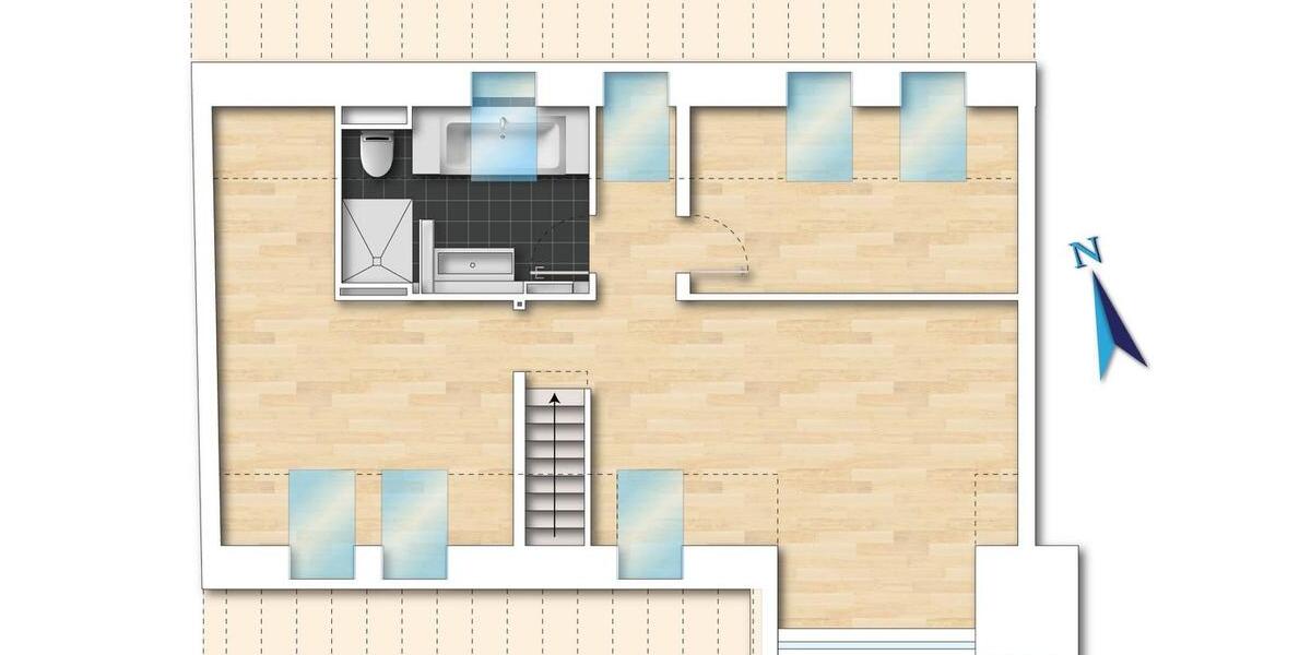 Etagenwohnung München Pasing-Obermenzing - 2 Zimmer, 117 m&sup2;, 2.550&euro; | Angebot:26477252