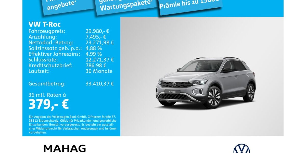 VW T-Roc 5.684 km 28.982 &euro; Ottobrunn 85521