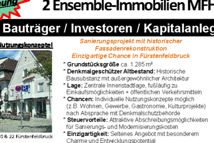 Haus Fürstenfeldbruck - 20 Zimmer, 2.124 m&sup2;, 2.450.000&euro; | Angebot:25811559