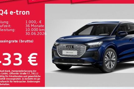 Audi Q4 e-tron 12.886 km 46.229 &euro; Eching 85386