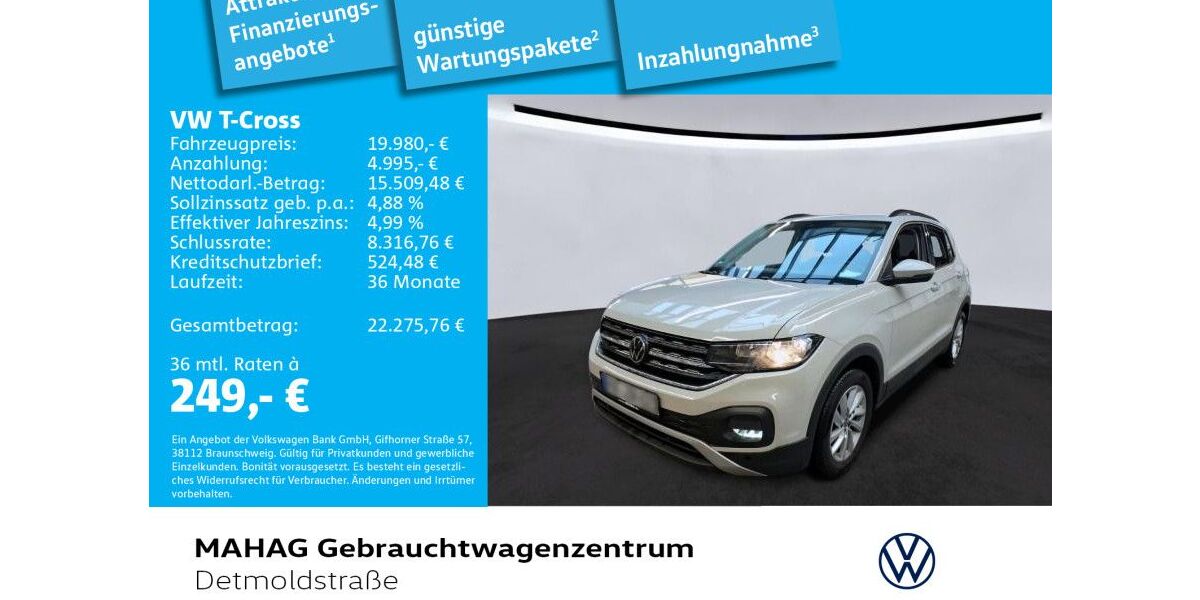 VW T-Cross 27.592 km 19.980 &euro; München 80935