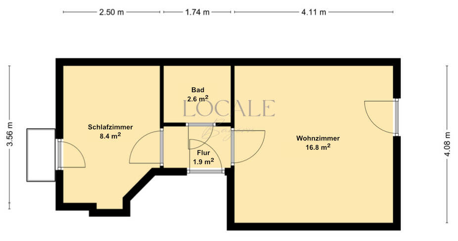 Etagenwohnung Markt Schwaben - 2 Zimmer, 30 m&sup2;, 1.000&euro; | Angebot:26674470