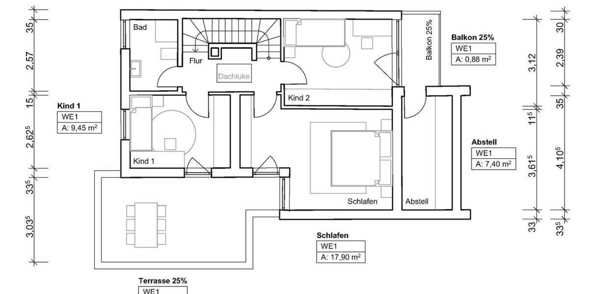 Doppelhaushälfte Gräfelfing Lochham - 5 Zimmer, 128 m&sup2;, 998.000&euro; | Angebot:26443416