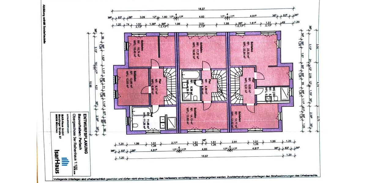 Reihenhaus München Ramersdorf-Perlach - 1 Zimmer, 168 m&sup2;, 1.600.000&euro; | Angebot:27155603