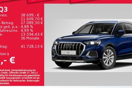 Audi Q3 6.802 km 38.699 &euro; Eching 85386