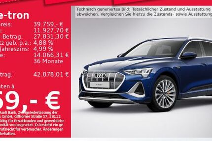 Audi e-tron 62.848 km 39.621 &euro; Eching 85386