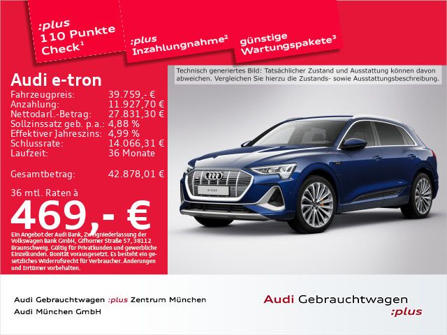 Audi e-tron 62.848 km 39.621 &euro; Eching 85386