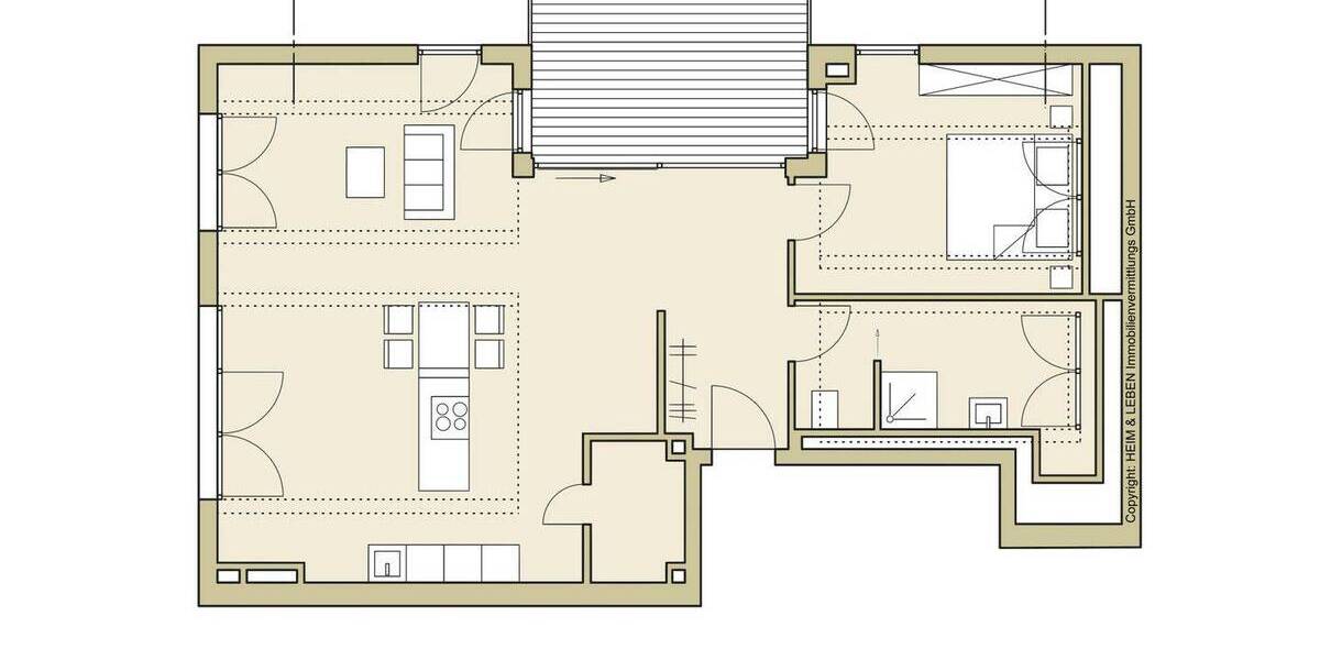 Etagenwohnung München Trudering-Riem - 2 Zimmer, 86 m&sup2;, 887.000&euro; | Angebot:26908288