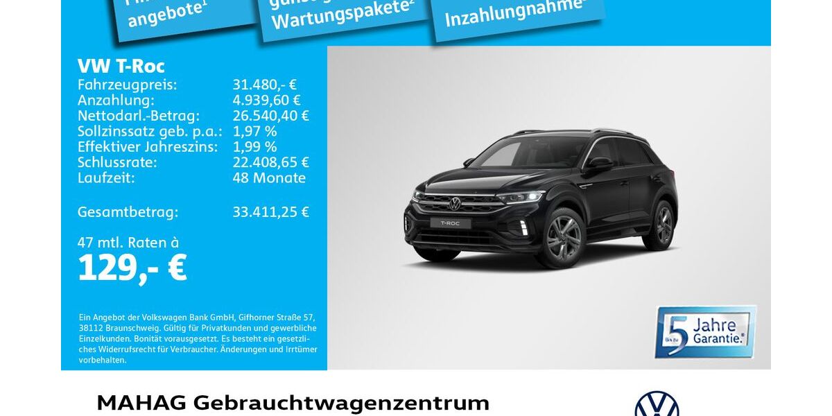 VW T-Roc 6.024 km 31.480 &euro; München 80935