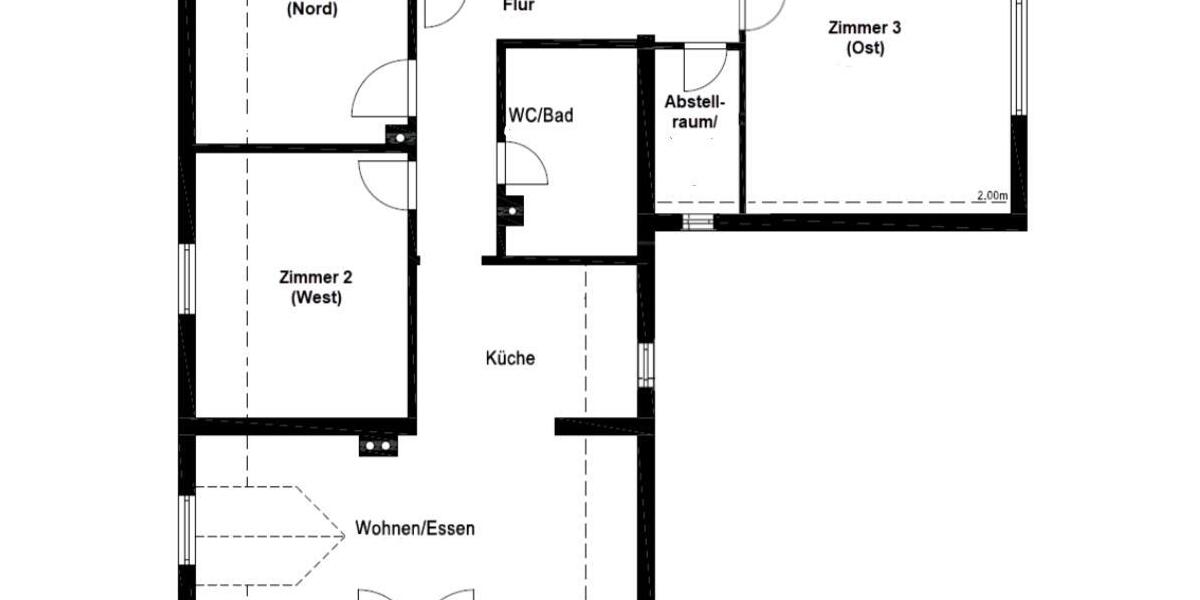 4- Zimmer Dachgeschosswohnung auf dem Land 4 zimmer