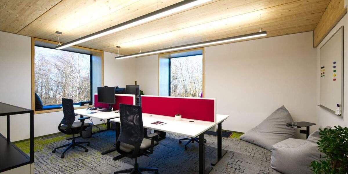 Modernes 4er Privatbüro in Unterschleißheim - flexibel & möbliert zimmer