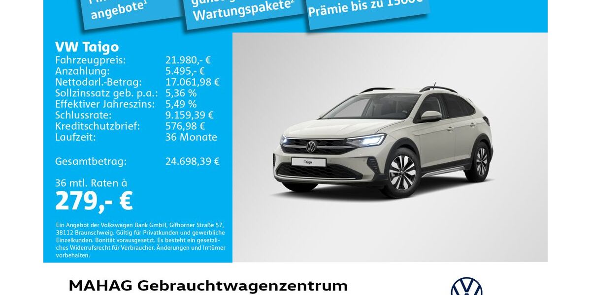 VW Taigo 19.237 km 21.980 &euro; München 80935
