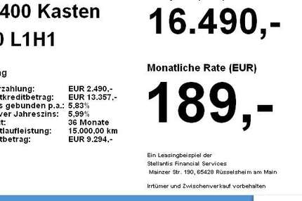 Nissan NV400 54.825 km 16.490 &euro; Neufahrn 85375