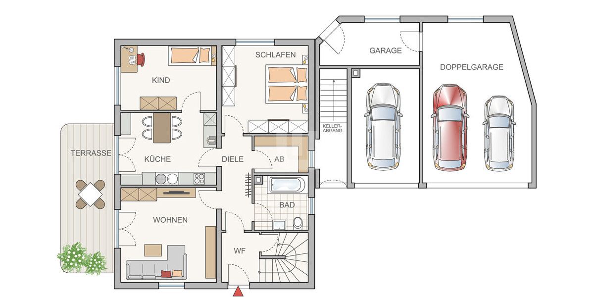 WINDISCH IMMOBILIEN - Für Kapitalanleger - gepflegtes Zweifamilienhaus auf großem Grundstück 8 zimmer