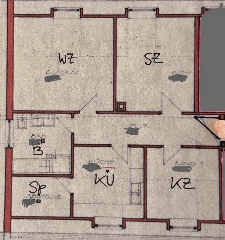 Wohnung 3 Zimmer ca. 75 qm f. 2 Personen München Trudering