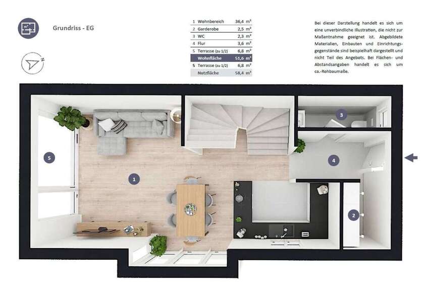 Energieeffizient & Neuwertig | Traumhaft ausgestattete DHH in Schwabhausen 5 zimmer
