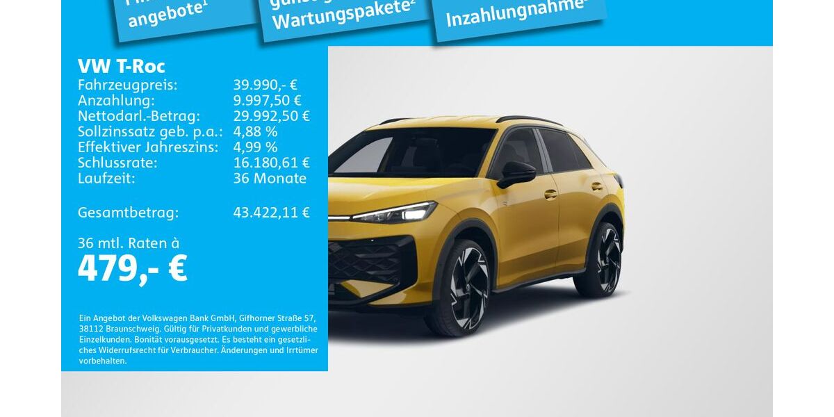 VW T-Roc 3.000 km 39.990 &euro; München 81669