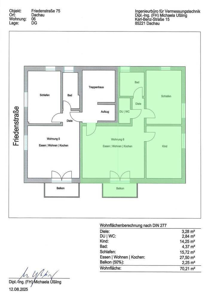 DG Neubau in Dachau mit Balkon, Aufzug und automatischer Wohnraumbelüftung (ab 01.11.2025)