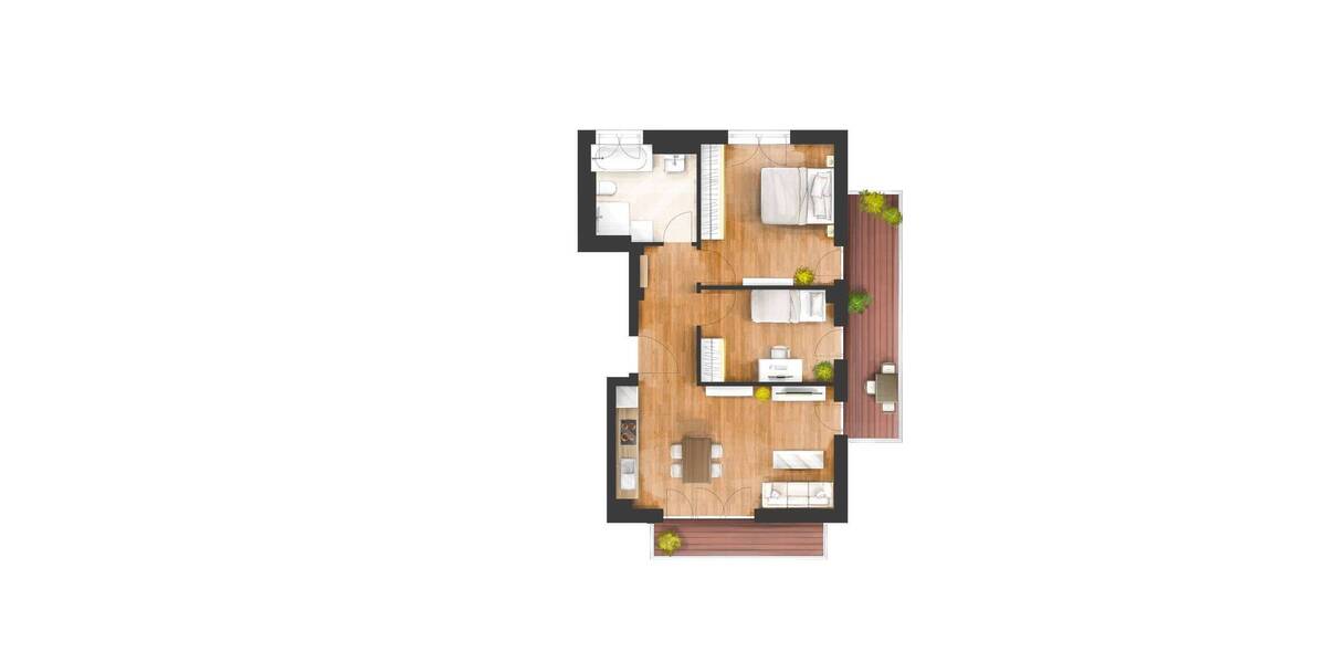Etagenwohnung München Hadern - 3 Zimmer, 63 m&sup2;, 670.000&euro; | Angebot:26388632