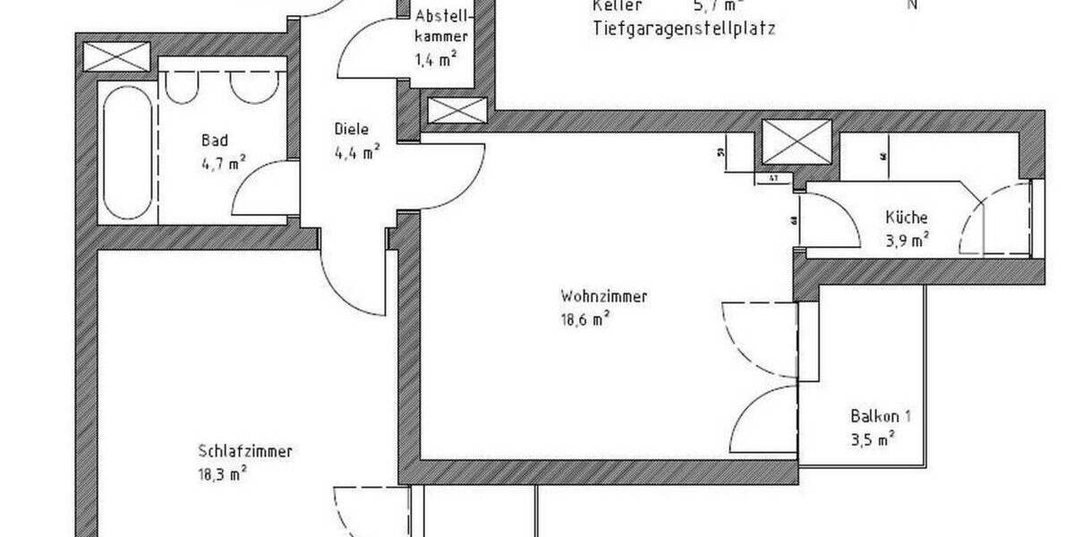 Etagenwohnung Eichenau - 2 Zimmer, 55 m&sup2;, 360.000&euro; | Angebot:25851410