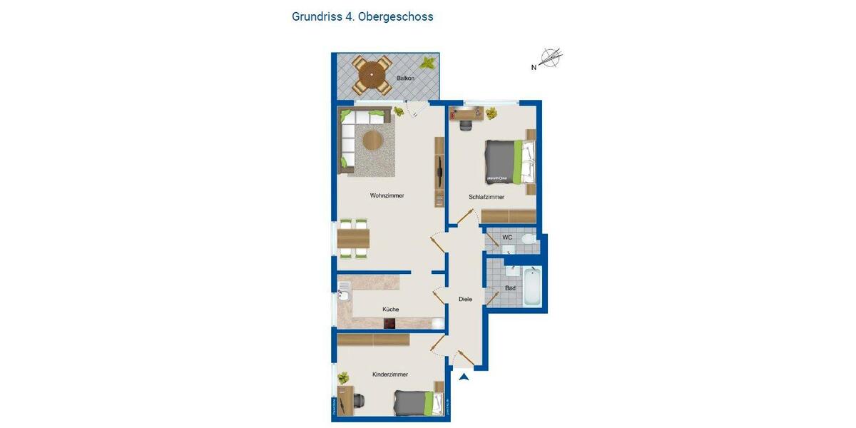 Etagenwohnung Haar - 3 Zimmer, 84 m&sup2;, 690.000&euro; | Angebot:26638981
